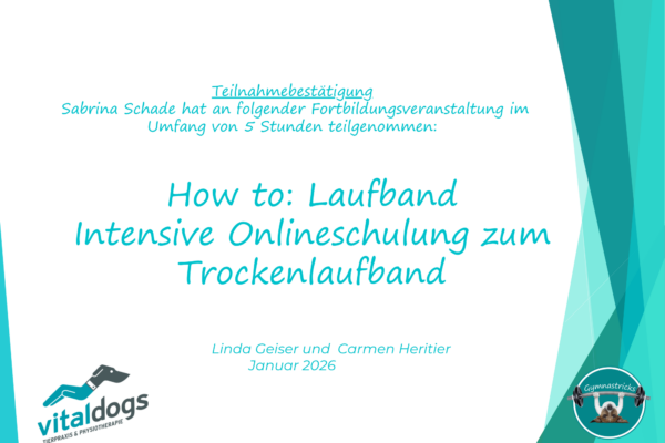 Laufband - Bescheinigung